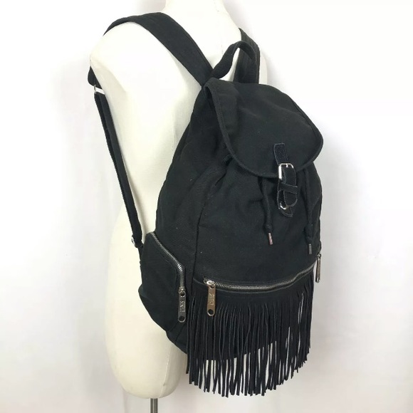 ❌SOLD❌VICTORIAS SECRET Backpack Bag Leather fringe - Picture 2 of 8